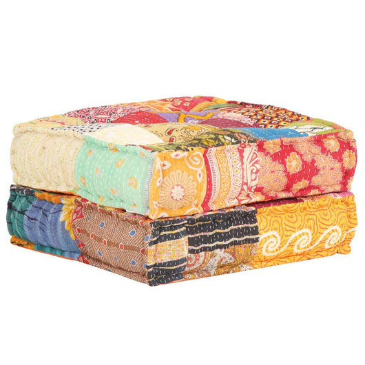 Pouf 60x70x36 cm in Tessuto Patchwork 287707
