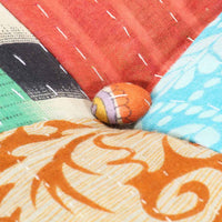 Pouf 60x70x36 cm in Tessuto Patchwork 287707