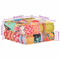 Pouf 60x70x36 cm in Tessuto Patchwork 287707