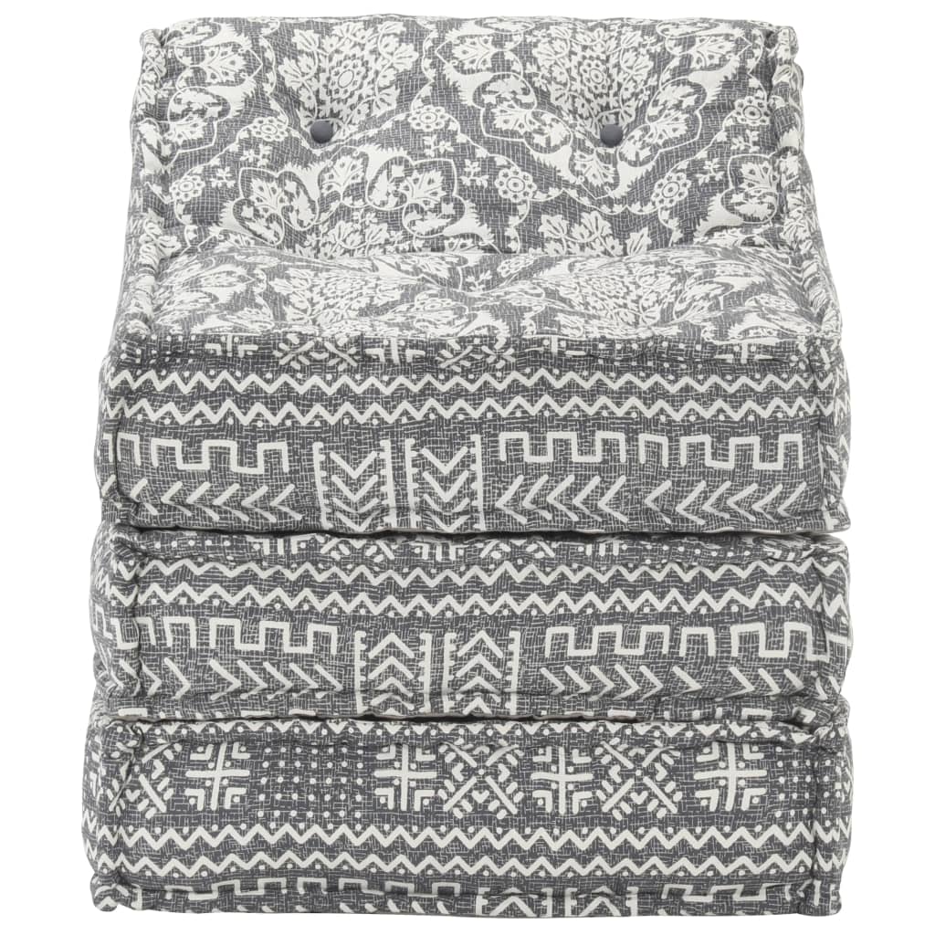 Pouf Modulare Grigio Chiaro in Tessuto cod mxl 68142