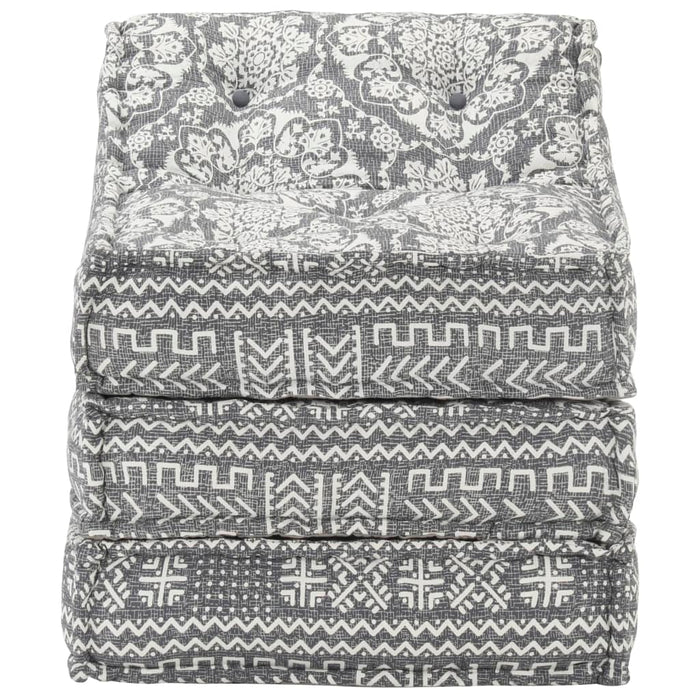 Pouf Modulare Grigio Chiaro in Tessuto cod mxl 68142