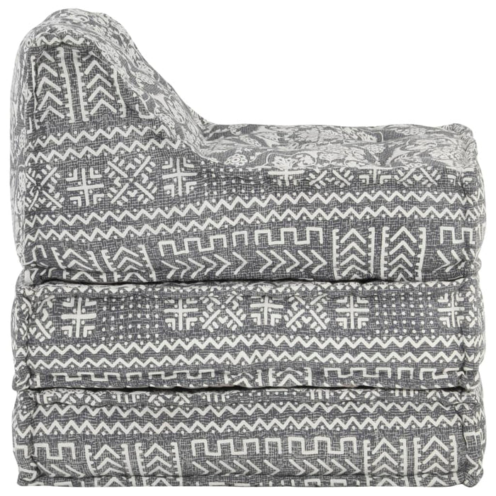 Pouf Modulare Grigio Chiaro in Tessuto cod mxl 68142