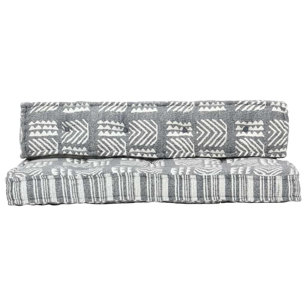 Cuscino per Divani a Pallet Grigio in Tessuto Patchwork 287718