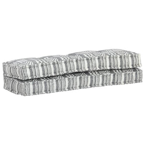 Cuscino per Divani a Pallet Grigio in Tessuto Patchwork