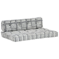 Cuscino per Divani a Pallet Grigio in Tessuto Patchwork