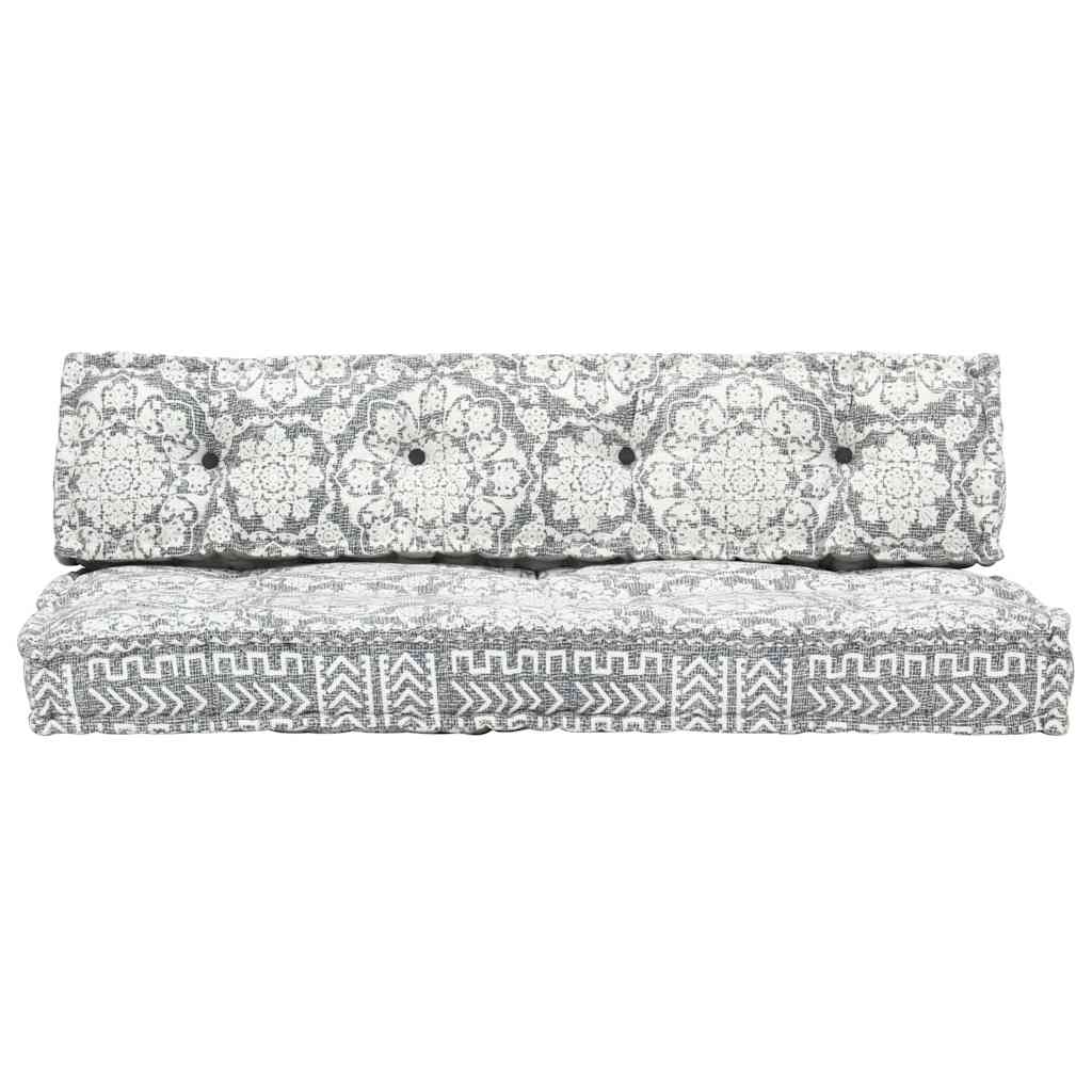 Cuscino per Divani Pallet Grigio Chiaro in Tessuto Patchwork 287720