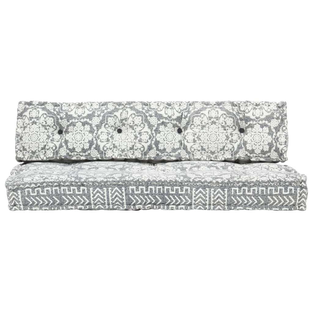 Cuscino per Divani Pallet Grigio Chiaro in Tessuto Patchwork   cod mxl 68543