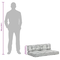 Cuscino per Divani Pallet Grigio Chiaro in Tessuto Patchwork 287720