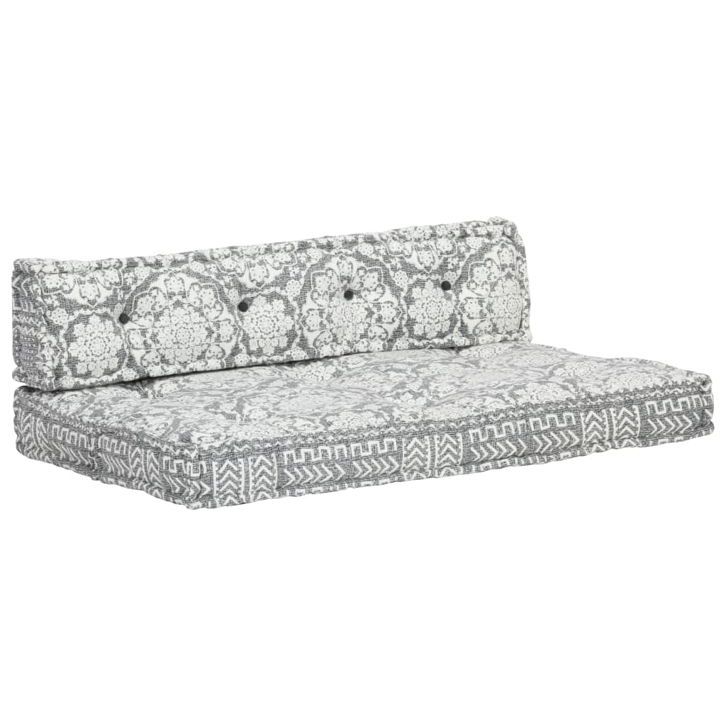 Cuscino per Divani Pallet Grigio Chiaro in Tessuto Patchwork   cod mxl 68543