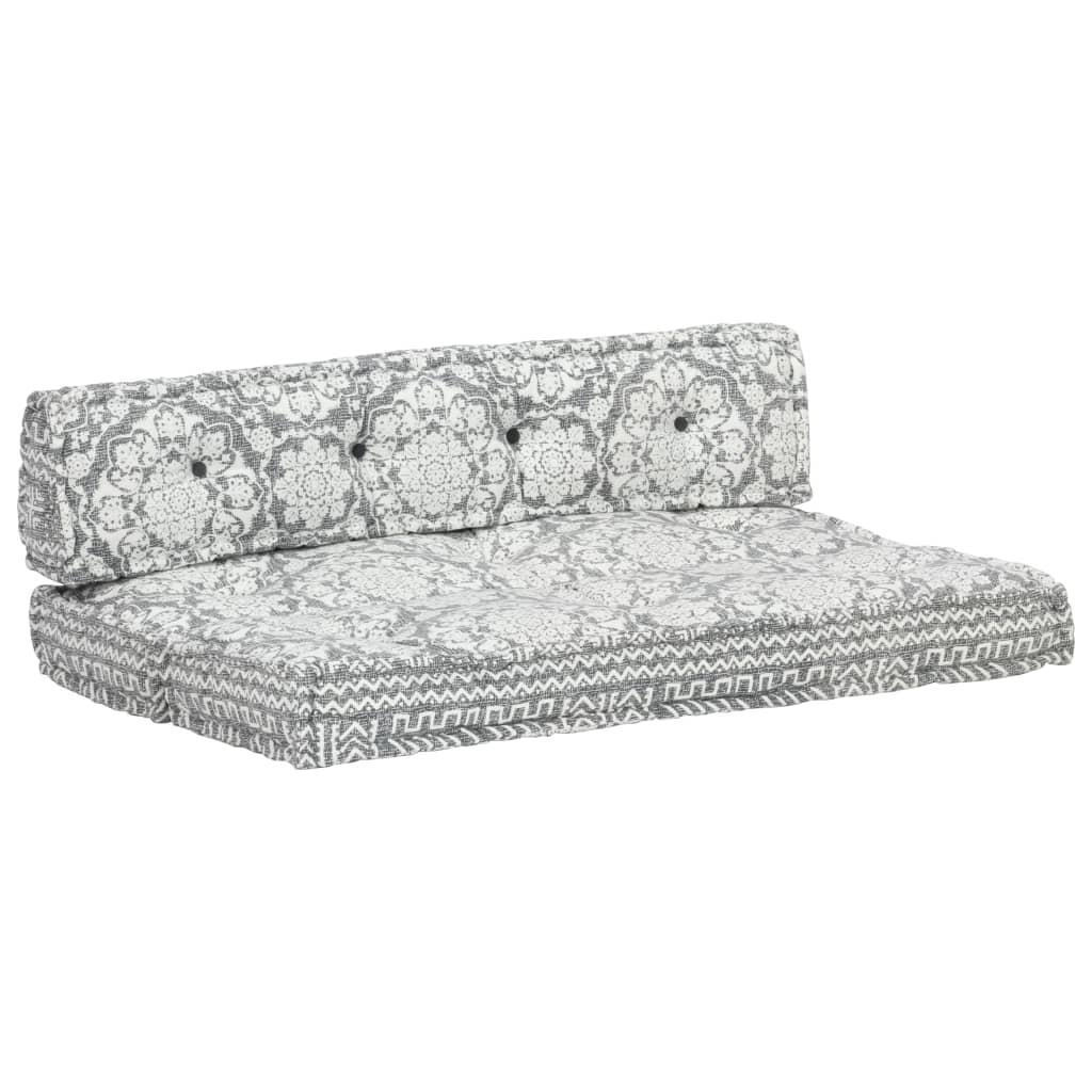 Cuscino per Divani Pallet Grigio Chiaro in Tessuto Patchwork   cod mxl 68543