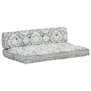 Cuscino per Divani Pallet Grigio Chiaro in Tessuto Patchwork   cod mxl 68543