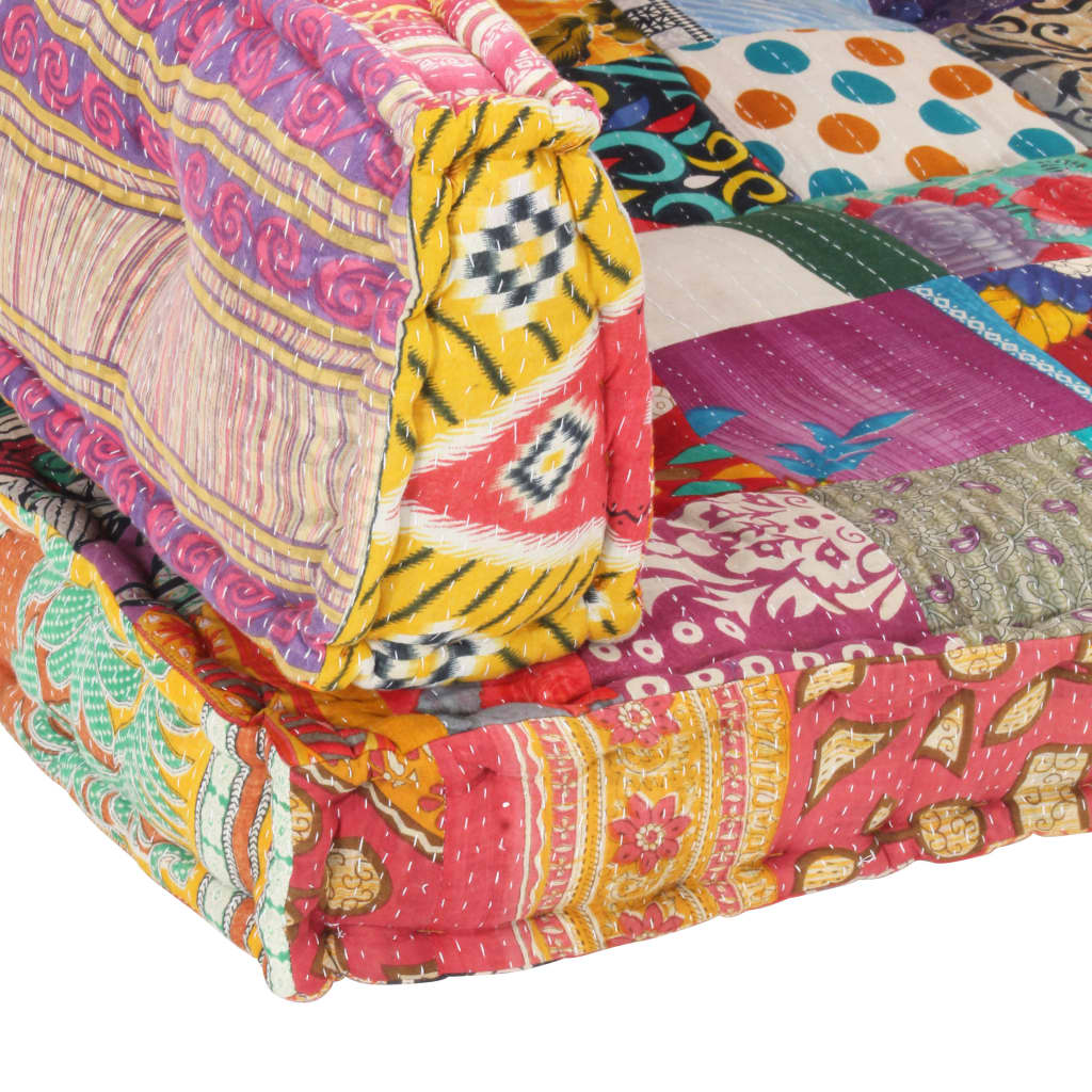 Cuscino per Divani Pallet Multicolore in Tessuto Patchwork