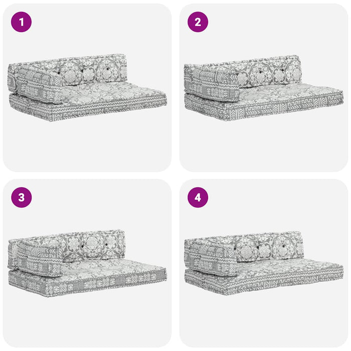 Cuscino per Divani Pallet Grigio Chiaro in Tessuto Patchwork 287725