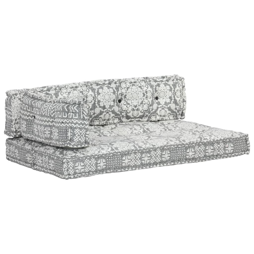 Cuscino per Divani Pallet Grigio Chiaro in Tessuto Patchwork   cod mxl 68134