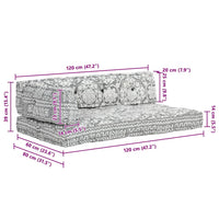 Cuscino per Divani Pallet Grigio Chiaro in Tessuto Patchwork 287725