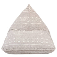 Divano a Sacco Marrone Chiaro in Tessuto Patchwork 287729