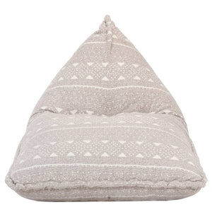 Divano a Sacco Marrone Chiaro in Tessuto Patchwork 287729