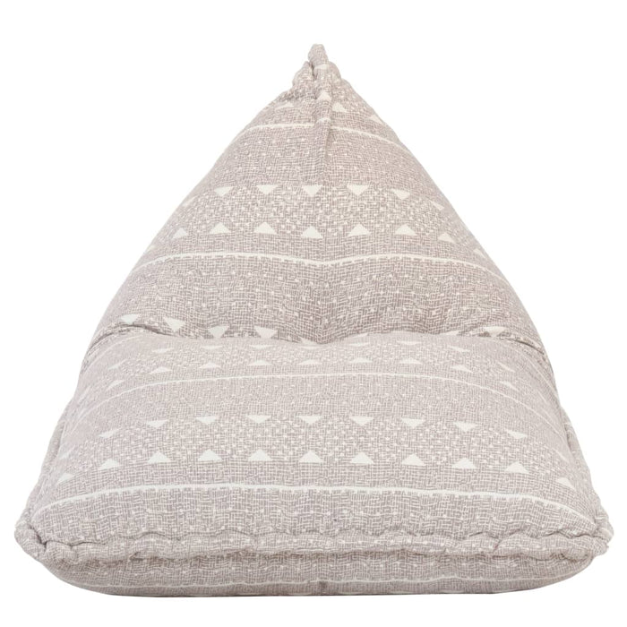 Divano a Sacco Marrone Chiaro in Tessuto Patchwork 287729