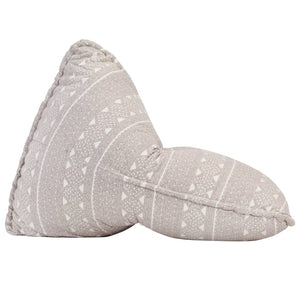 Divano a Sacco Marrone Chiaro in Tessuto Patchwork 287729