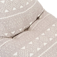 Divano a Sacco Marrone Chiaro in Tessuto Patchwork 287729