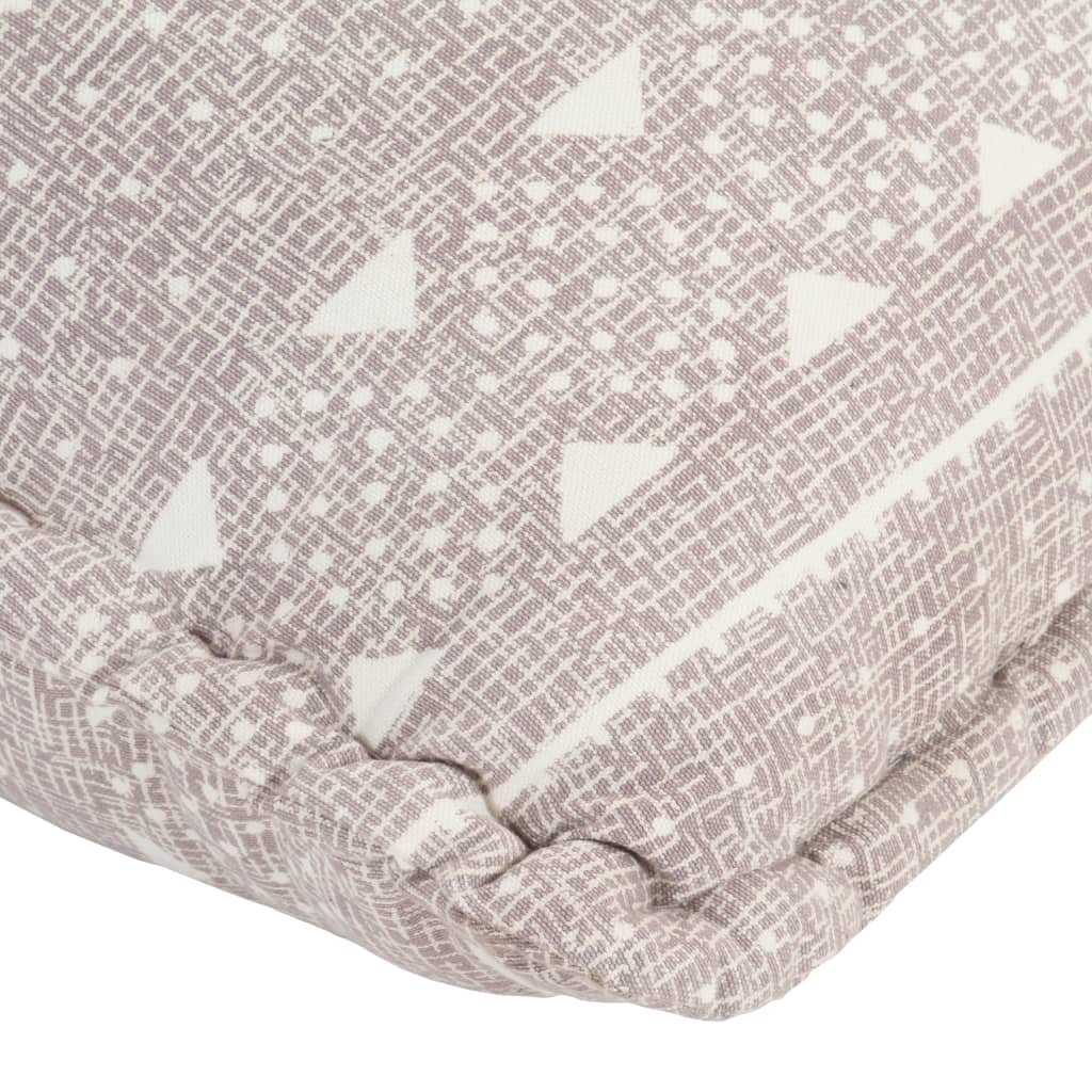 Divano a Sacco Marrone Chiaro in Tessuto Patchwork 287729