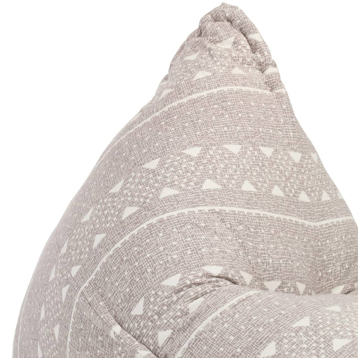 Divano a Sacco Marrone Chiaro in Tessuto Patchwork 287729