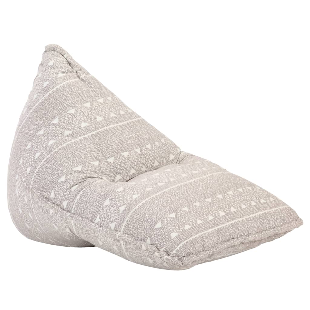 Divano a Sacco Marrone Chiaro in Tessuto Patchwork 287729