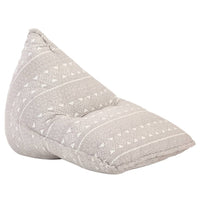 Divano a Sacco Marrone Chiaro in Tessuto Patchwork 287729