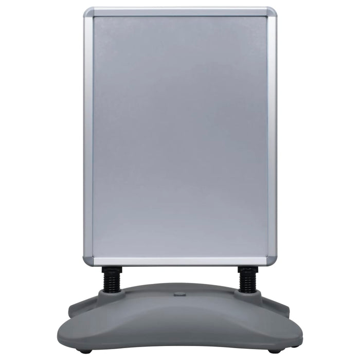 Piedistallo per Poster A1 Base ad Acqua Grigio Lega Alluminio 51204