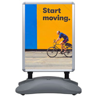 Piedistallo per Poster A1 Base ad Acqua Grigio Lega Alluminio cod mxl 73375