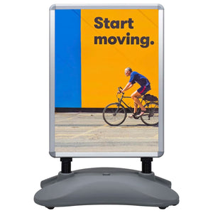 Piedistallo per Poster A1 Base ad Acqua Grigio Lega Alluminio cod mxl 73375