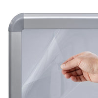 Piedistallo per Poster A1 Base ad Acqua Grigio Lega Alluminio 51204