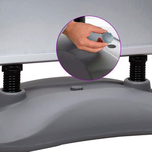 Piedistallo per Poster A1 Base ad Acqua Grigio Lega Alluminio 51204