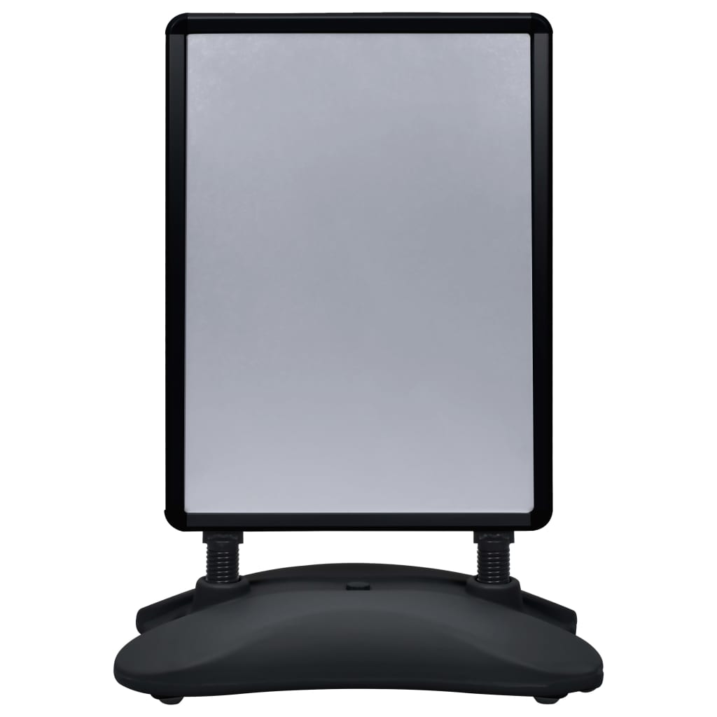 Piedistallo per Poster A1 Base ad Acqua Nero Lega di Alluminio 51205