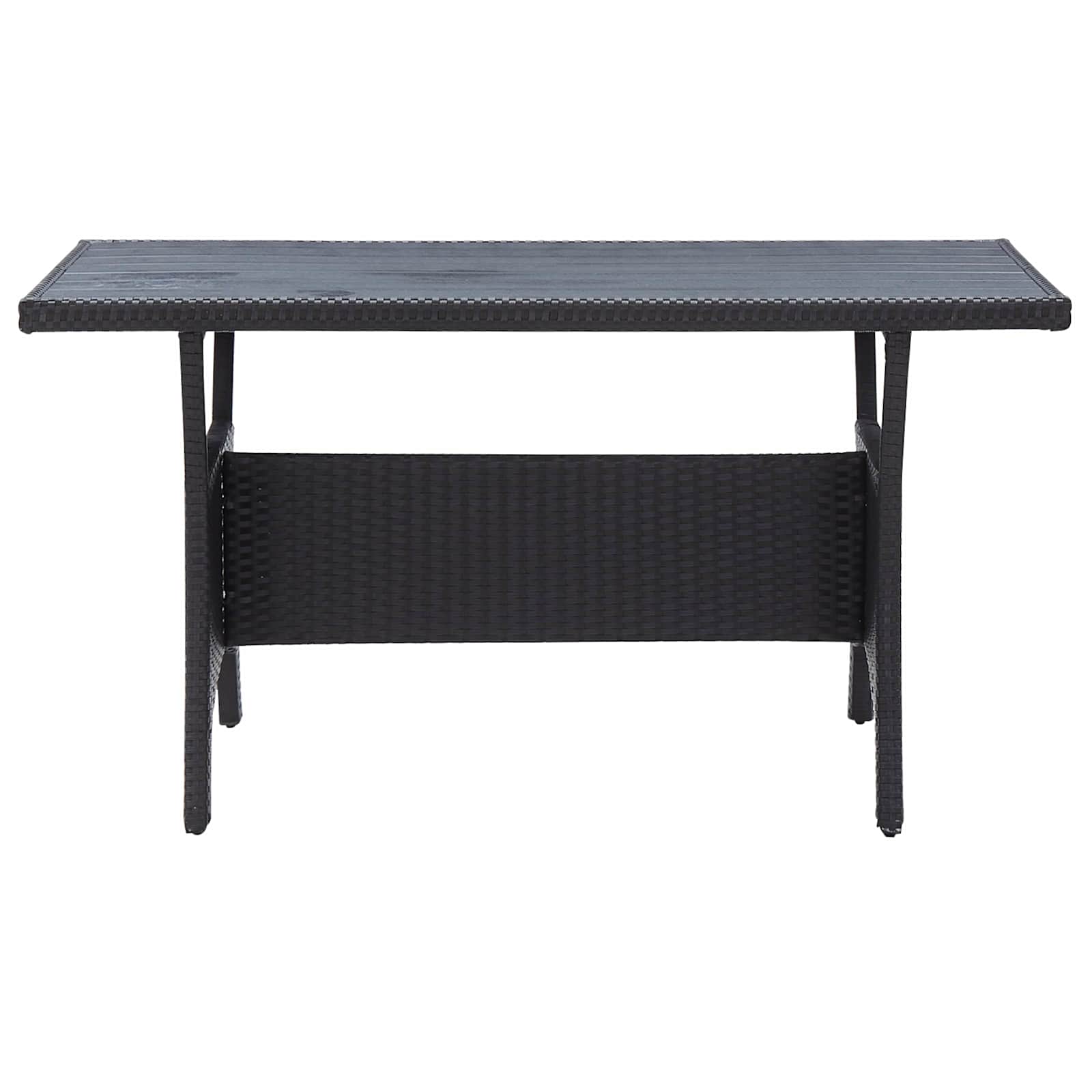 Set di mobili da esterno Nero polyrattan 46101