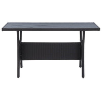 Set di mobili da esterno Nero polyrattan 46101