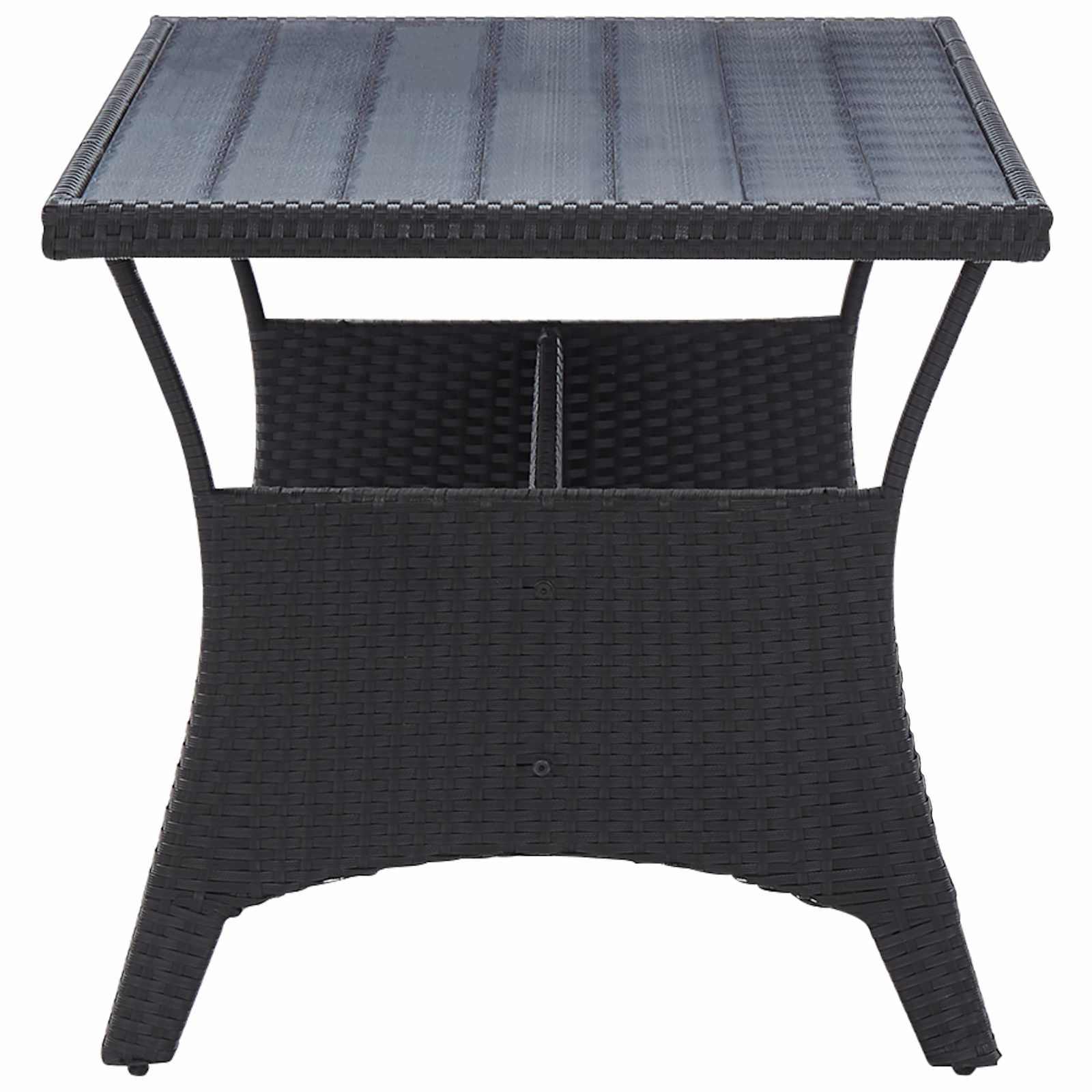 Set di mobili da esterno Nero polyrattan 46101