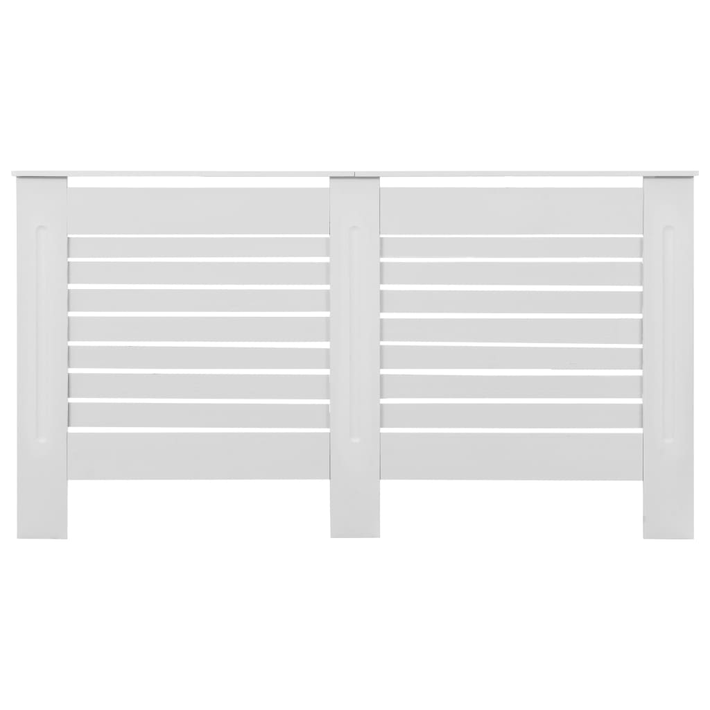 Coperture per Radiatori 2 pz Bianche 152x19x81,5 cm in MDF 3051375