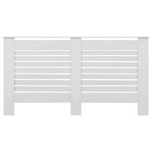 Coperture per Radiatori 2 pz Bianche 152x19x81,5 cm in MDF 3051375
