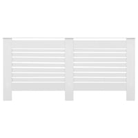 Coperture per Radiatori 2 pz Bianche 172x19x81,5 cm in MDF 3051376