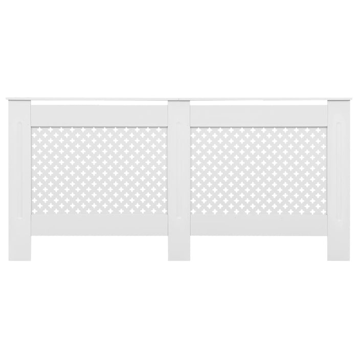 Coperture per Radiatori 2 pz Bianche 172x19x81,5 cm in MDF
