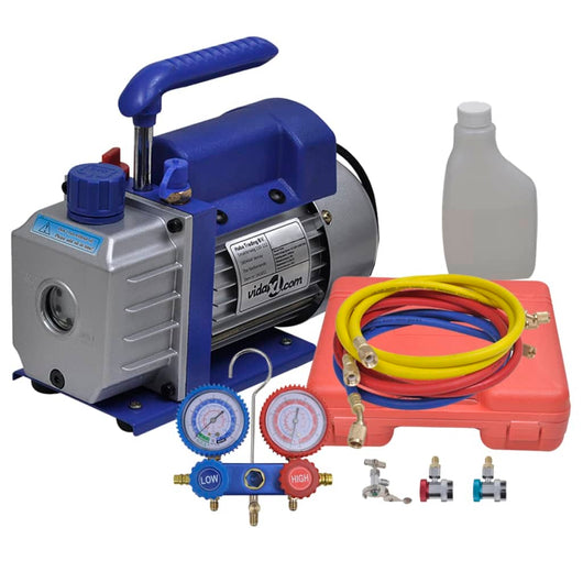 Pompa di Aspirazione a Singolo Stadio con Manometro a 2 Vie cod mxl 117644