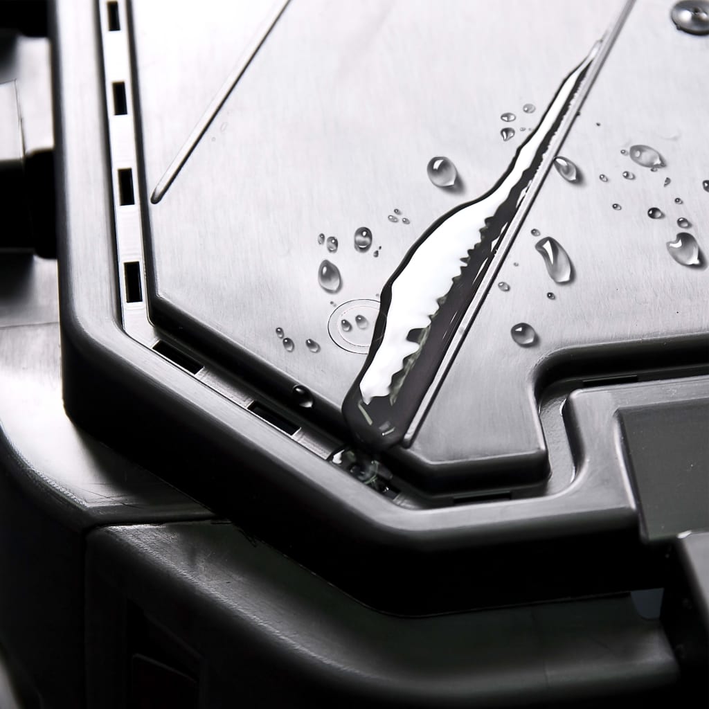 Compostiera da Giardino Nera 68,9x68,9x83,9 cm 360 L 146275