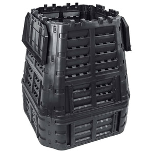 Compostiera da Giardino Nera 93,3x93,3x113 cm 740 Lcod mxl 117369