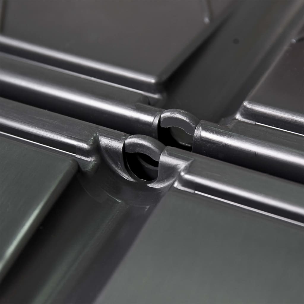 Compostiera da Giardino Nera 93,3x93,3x146 cm 1000 L 146278