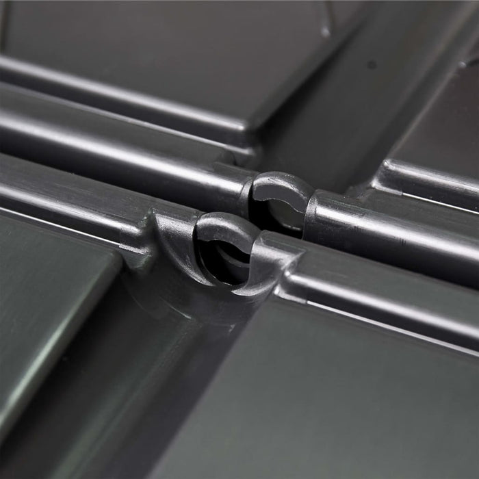 Compostiera da Giardino Nera 93,3x93,3x146 cm 1000 L 146278