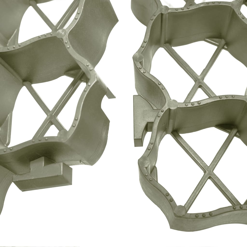 Griglie per l'Erba 16 pz Verdi 60x40x3 cm in Plastica 146280