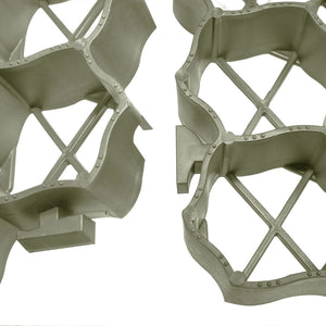 Griglie per l'Erba 16 pz Verdi 60x40x3 cm in Plastica 146280