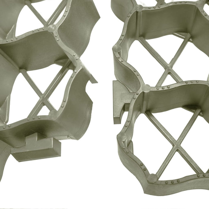 Griglie per l'Erba 16 pz Verdi 60x40x3 cm in Plastica 146280