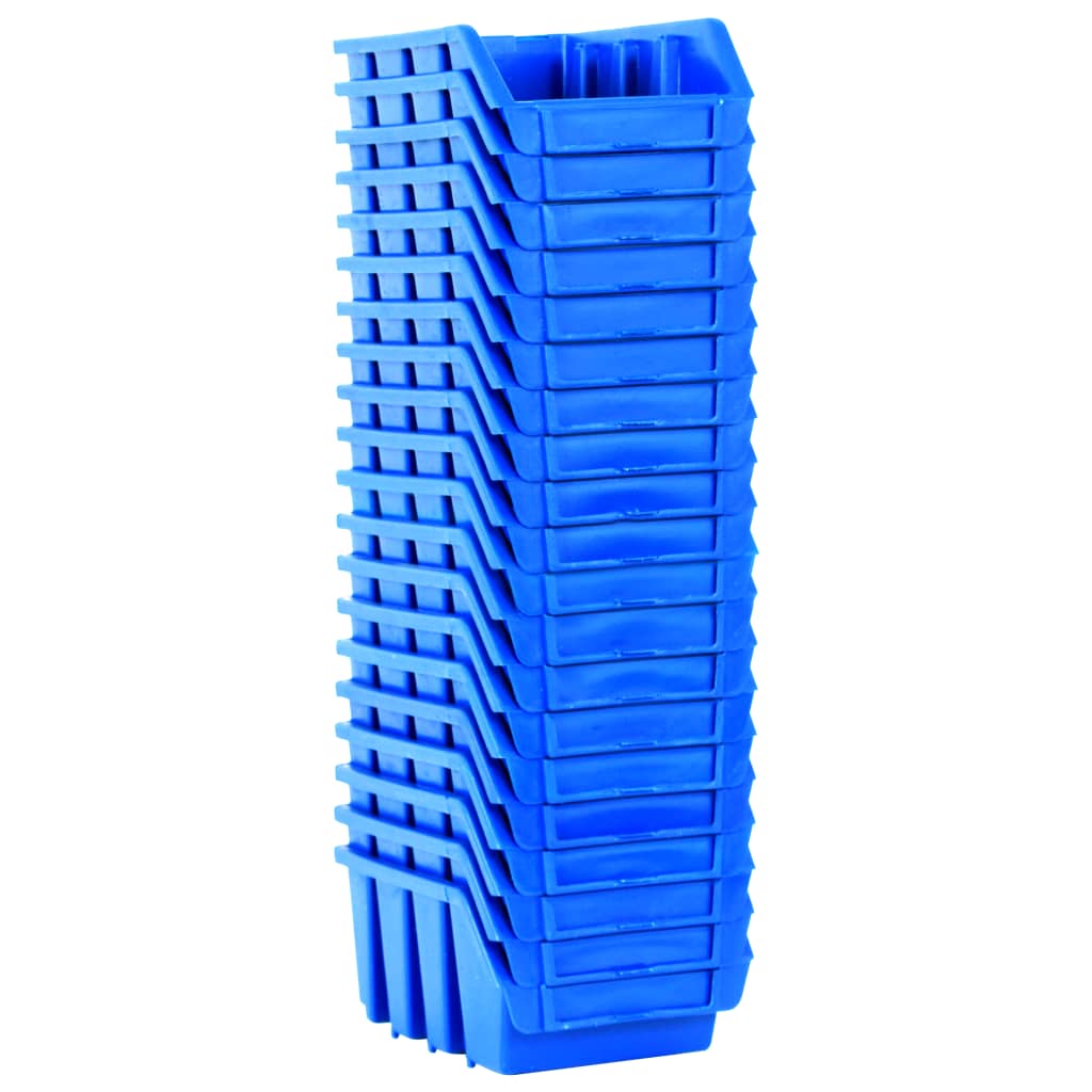 Contenitori Impilabili 20 pz Blu in Plastica 146284
